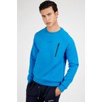 Fashion, accesorii si bijuterii - Barbati - Imbracaminte - Tricouri si bluze barbati - Bluza Guess U1YA22 Regular Fit, XL INTL, Albastru - Infinity.ro