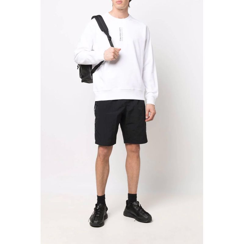 Fashion, accesorii si bijuterii - Barbati - Imbracaminte - Hanorace barbati - Hanorac barbati Calvin Klein Jeans J30J320029, 2XL INTL, Alb - Infinity.ro