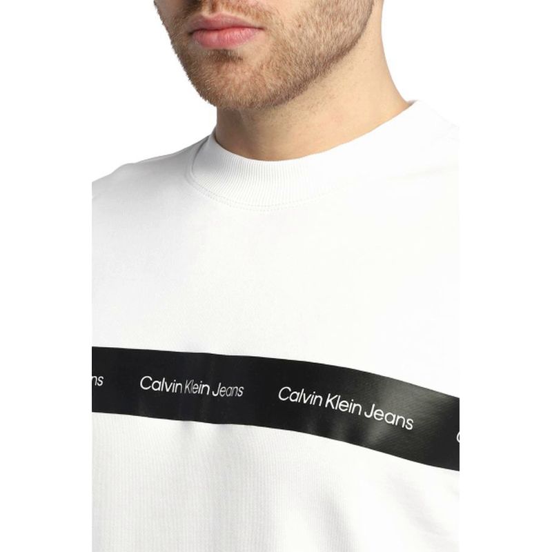 Fashion, accesorii si bijuterii - Barbati - Imbracaminte - Hanorace barbati - Hanorac barbati Calvin Klein Jeans J30J320623, Alb,  L INTL - Infinity.ro