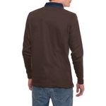 Fashion, accesorii si bijuterii - Barbati - Imbracaminte - Tricouri si bluze barbati - Bluza Polo pentru barbati, maneca lunga Harmont & Blaine M INTL Maro - Infinity.ro