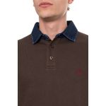 Fashion, accesorii si bijuterii - Barbati - Imbracaminte - Tricouri si bluze barbati - Bluza Polo pentru barbati, maneca lunga Harmont & Blaine M INTL Maro - Infinity.ro