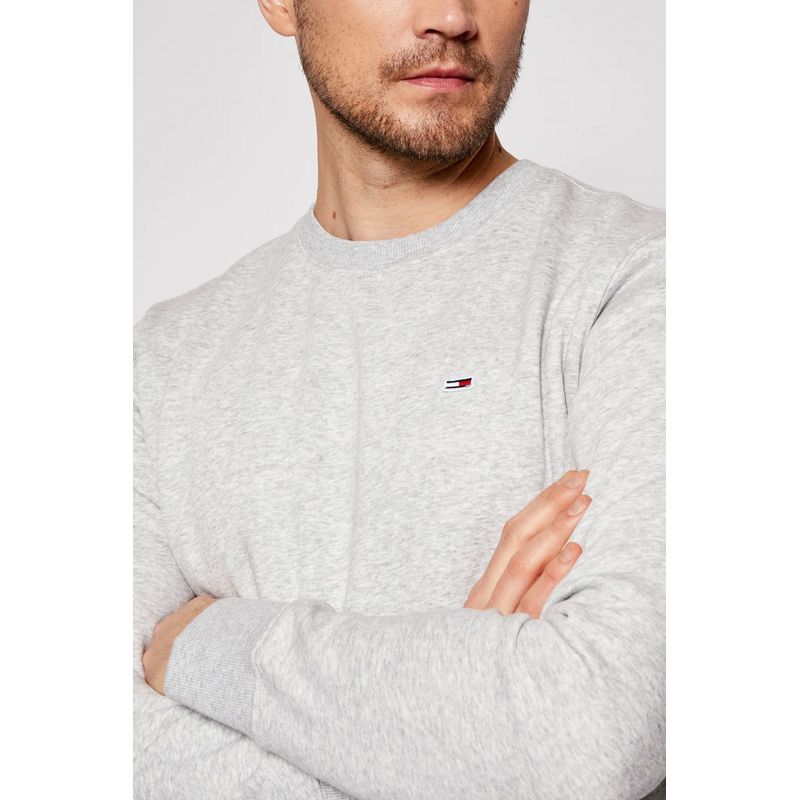 Fashion, accesorii si bijuterii - Barbati - Imbracaminte - Tricouri si bluze barbati - Bluza barbati Tommy Jeans DM0DM09591 2XL INTL Gri - Infinity.ro