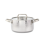 Casa si Gradina - Bucatarie si vesela - Vase pentru gatit - Oale si cratite - Cratita din inox Zilan ZLN1320, 4.5L, Diametru 24 cm, Manere nituite, Compatibil gaz, inductie & electric - Infinity.ro
