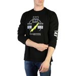 Fashion, accesorii si bijuterii - Barbati - Imbracaminte - Tricouri si bluze barbati - Bluza sport Diesel cu imprimeu grafic 2XL INTL Negru/Alb - Infinity.ro