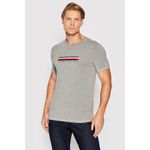 Fashion, accesorii si bijuterii - Barbati - Imbracaminte - Tricouri si bluze barbati - Tricou barbati Tommy Hilfiger UM0UM02348 S INTL Gri - Infinity.ro