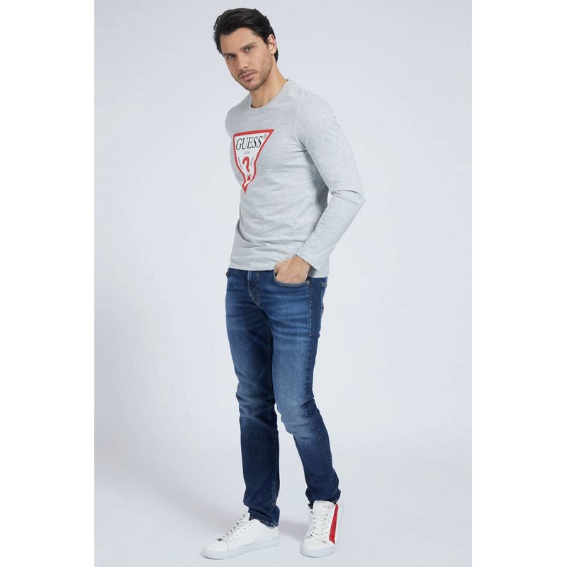 Fashion, accesorii si bijuterii - Barbati - Imbracaminte - Tricouri si bluze barbati - Bluza barbati Guess M1RI31I3Z11 XL INTL Gri - Infinity.ro