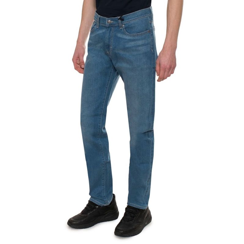 Fashion, accesorii si bijuterii - Barbati - Imbracaminte - Pantaloni barbati - Blugi barbati Regular fit, Harmont & Blaine W01234J79 Albastru XL INTL - Infinity.ro