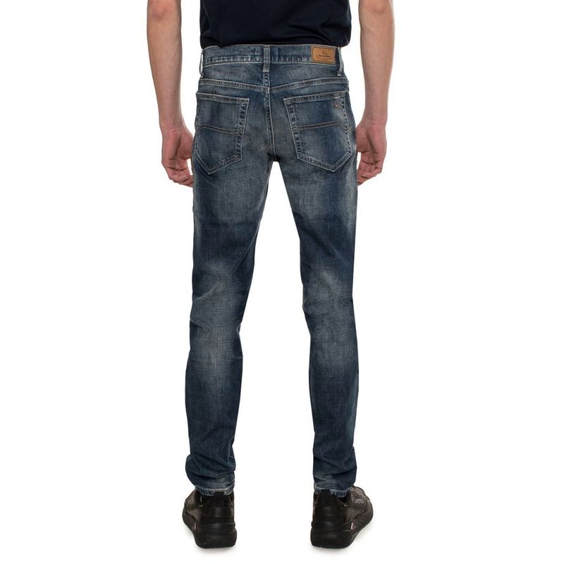 Fashion, accesorii si bijuterii - Barbati - Imbracaminte - Pantaloni barbati - Blugi barbati Regular fit, Harmont & Blaine W01234J51 5XL INTL Albastru - Infinity.ro