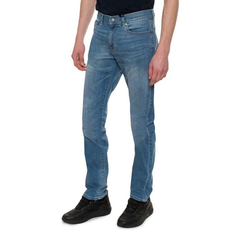 Fashion, accesorii si bijuterii - Barbati - Imbracaminte - Pantaloni barbati - Blugi barbati Regular fit, Harmont & Blaine W01234J76 M INTL Albastru - Infinity.ro