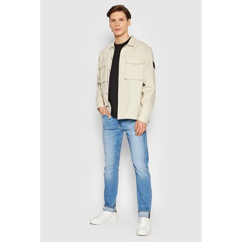 Fashion, accesorii si bijuterii - Barbati - Imbracaminte - Pantaloni barbati - Blugi pentru barbati Calvin Klein, Slim fit, W32-L32 US Albastru - Infinity.ro