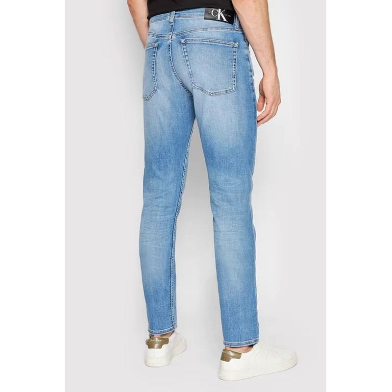 Fashion, accesorii si bijuterii - Barbati - Imbracaminte - Pantaloni barbati - Blugi pentru barbati Calvin Klein, Slim fit, W32-L32 US Albastru - Infinity.ro