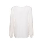 Fashion, accesorii si bijuterii - Femei - Imbracaminte femei - Camasi si bluze femei - Bluza dama Calvin Klein M0LH7876 S INTL Alb - Infinity.ro