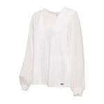Fashion, accesorii si bijuterii - Femei - Imbracaminte femei - Camasi si bluze femei - Bluza dama Calvin Klein M0LH7876 S INTL Alb - Infinity.ro