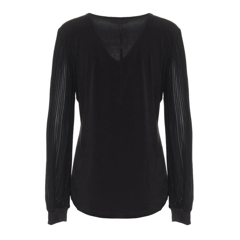 Fashion, accesorii si bijuterii - Femei - Imbracaminte femei - Camasi si bluze femei - Bluza dama Calvin Klein M0LH7876 S INTL Negru - Infinity.ro
