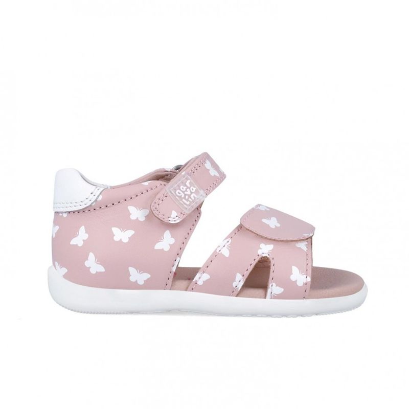 Fashion, accesorii si bijuterii - Copii - Incaltaminte copii - Sandale copii - Sandale Primii Pasi pentru Copii Fluturasi Garvalin, cuarzo (Marime: 24) - Infinity.ro