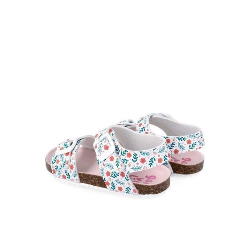 Fashion, accesorii si bijuterii - Copii - Incaltaminte copii - Sandale copii - Sandale pentru copii Floricele Garvalin, blanco (Marime: 27) - Infinity.ro