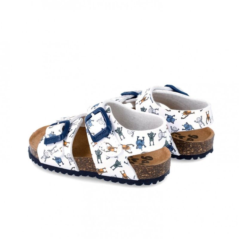 Fashion, accesorii si bijuterii - Copii - Incaltaminte copii - Sandale copii - Sandale pentru copii Robotei Garvalin, blanco (Marime: 20) - Infinity.ro