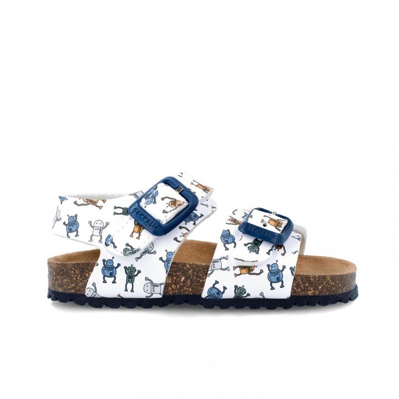 Fashion, accesorii si bijuterii - Copii - Incaltaminte copii - Sandale copii - Sandale pentru copii Robotei Garvalin, blanco (Marime: 20) - Infinity.ro