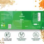 Ingrijire personala si Cosmetice - Sanatate si wellness - Suplimente alimentare - Vitamine si minerale - NAC (N-Acetil Cisteina) 600 mg - 120 Capsule vegan, Vitabay - Infinity.ro