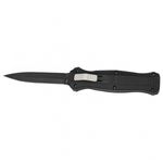 Sport si Outdoor - Camping - Cutite, bricege si accesorii - Cutite si bricege - Cutit automat cu spargator de sticla, IdeallStore®, lama otel, 23 cm, negru - Infinity.ro