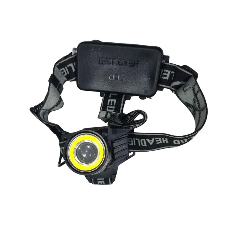 Sport si Outdoor - Camping - Articole solare camping - Lampi si lanterne camping - Lanterna pentru cap cu LED XM T6 plus COB si acumulatori, incarcare USB, Zoom, Negru - Infinity.ro