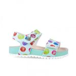 Fashion, accesorii si bijuterii - Copii - Incaltaminte copii - Sandale copii - Sandale din piele pentru copii Baloane colorate, Garvalin, sky (Marime: 28) - Infinity.ro