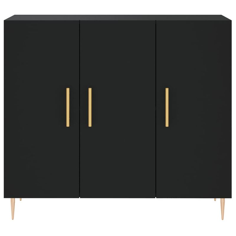 Casa si Gradina - Mobilier - Comode si corpuri - Comode - Dulap, negru, 90x34x80 cm, lemn compozit - Infinity.ro