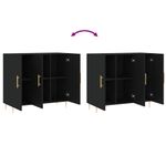 Casa si Gradina - Mobilier - Comode si corpuri - Comode - Dulap, negru, 90x34x80 cm, lemn compozit - Infinity.ro