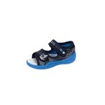 Fashion, accesorii si bijuterii - Copii - Incaltaminte copii - Sandale copii - Sandalute de bumbac cu brant de piele pentru baieti Vi-GGa-Mi Krzys Ornament marimea 24 - Infinity.ro