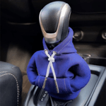Auto si Moto - Intretinere auto - Huse auto - Husa accesoriu auto de tip hanorac cu gluga pentru schimbatorul de viteze GAVIO, universal, material textil, Albastru - Infinity.ro