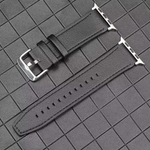 Laptop, Telefoane si Tablete - Wearables si gadgeturi - Wearables - Accesorii wearables - Curea piele naturala GAVIO LeatherWatch,compatibila Apple Watch 1,2,3,4,5,6,7,8,9,Ultra,SE, 42/44/45/49mm,eleganta,Negru - Infinity.ro