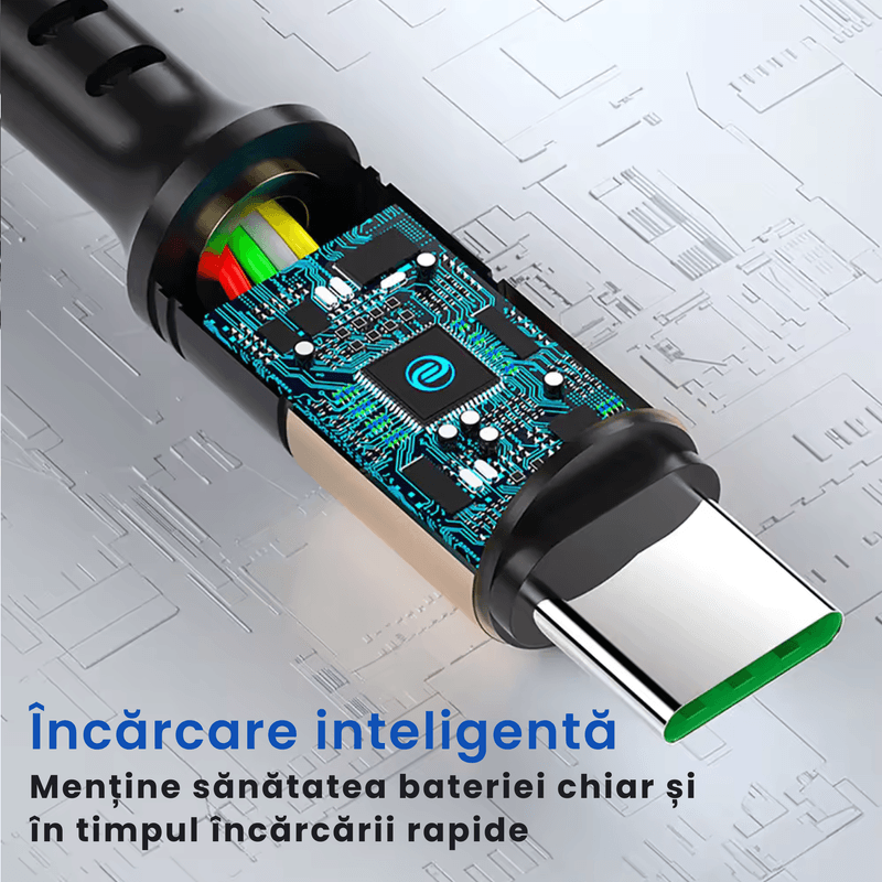 Laptop, Telefoane si Tablete - Telefoane mobile si accesorii - Accesorii Telefoane - Cabluri si adaptoare telefoane - Cablu de date 3 in 1 cu incarcare rapida GAVIO®, USB la USB-C, Lightning, MicroUSB, 1.2m, 5A, universal, Negru - Infinity.ro