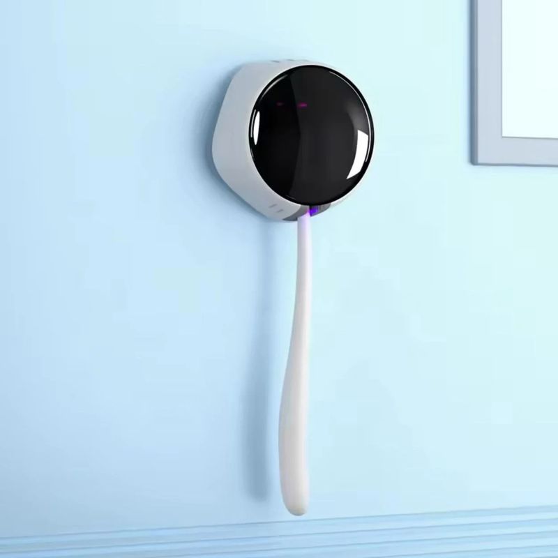 Ingrijire personala si Cosmetice - Igiena dentara - Periute de dinti electrice - Sterilizator UV pentru periuta de dinti GAVIO, incarcare USB, montare facila, portabil, 85x37x75 mm, Alb/Negru - Infinity.ro