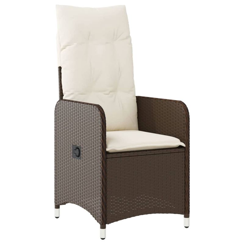Casa si Gradina - Gradina si terasa - Mobilier exterior - Seturi mobila gradina - Set bistro de gradina cu perne, 9 piese, maro, poliratan - Infinity.ro