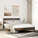 Casa si Gradina - Mobilier - Paturi si accesorii - Paturi - Cadru de pat fara saltea, cu tablie, stejar sonoma, 160x200 cm - Infinity.ro