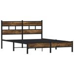 Casa si Gradina - Mobilier - Paturi si accesorii - Paturi - Cadru de pat fara saltea, cu tablie, stejar sonoma, 160x200 cm - Infinity.ro