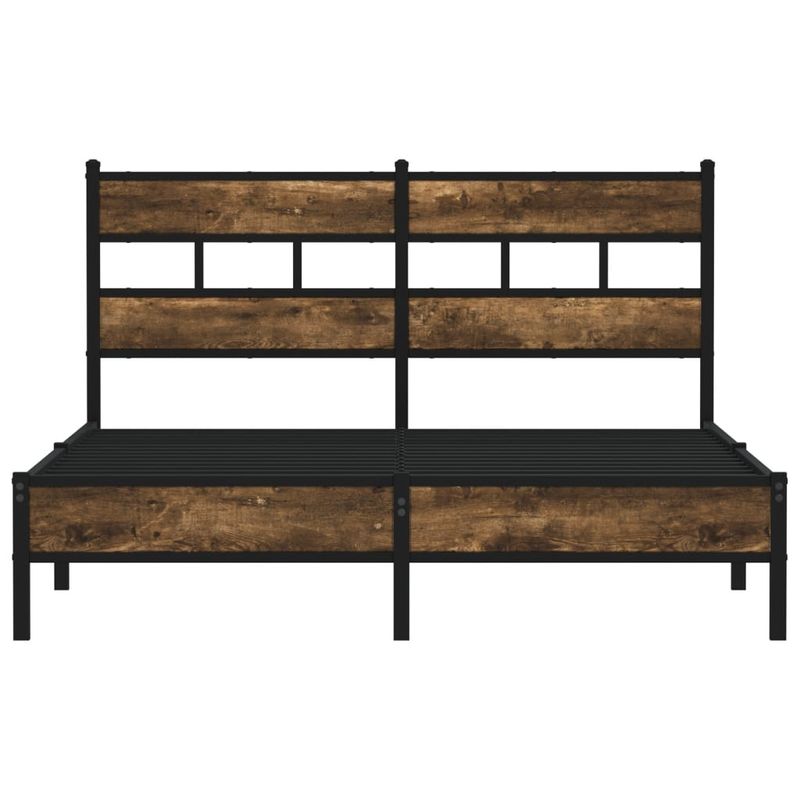 Casa si Gradina - Mobilier - Paturi si accesorii - Paturi - Cadru de pat fara saltea, cu tablie, stejar sonoma, 160x200 cm - Infinity.ro