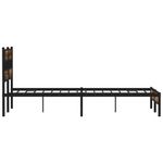 Casa si Gradina - Mobilier - Paturi si accesorii - Paturi - Cadru de pat fara saltea, cu tablie, stejar sonoma, 160x200 cm - Infinity.ro