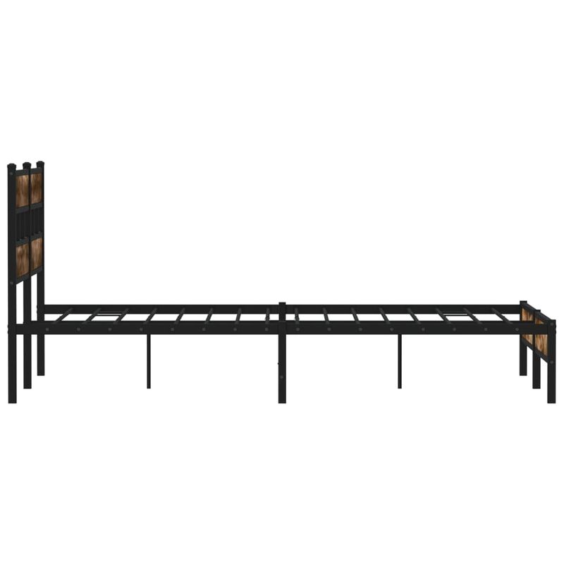 Casa si Gradina - Mobilier - Paturi si accesorii - Paturi - Cadru de pat fara saltea, cu tablie, stejar sonoma, 160x200 cm - Infinity.ro
