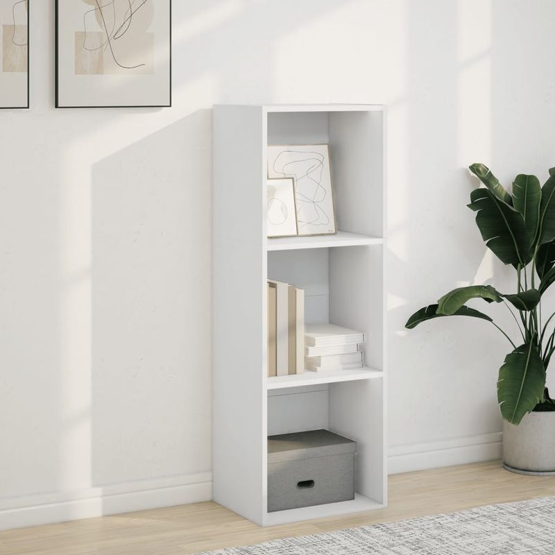 Casa si Gradina - Mobilier - Biblioteci si rafturi - Biblioteci - Biblioteca, alb, 40x30x114 cm, lemn prelucrat - Infinity.ro