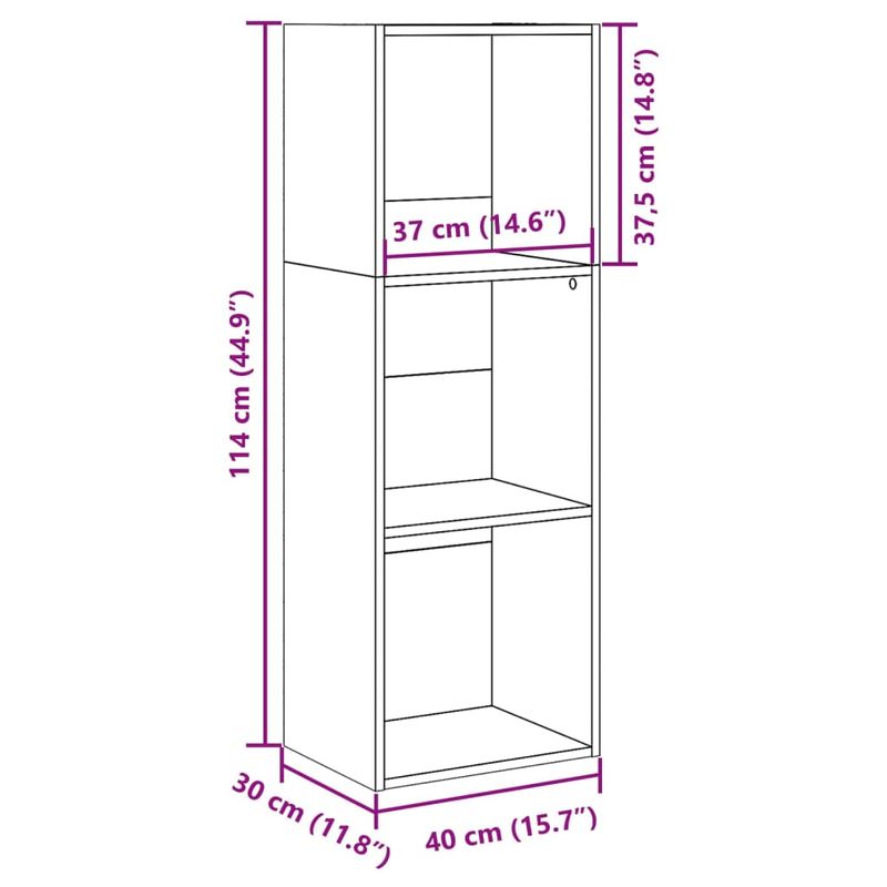 Casa si Gradina - Mobilier - Biblioteci si rafturi - Biblioteci - Biblioteca, alb, 40x30x114 cm, lemn prelucrat - Infinity.ro