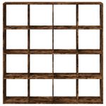Casa si Gradina - Mobilier - Biblioteci si rafturi - Biblioteci - Biblioteca, stejar fumuriu, 137,5x29x137,5 cm, lemn prelucrat - Infinity.ro