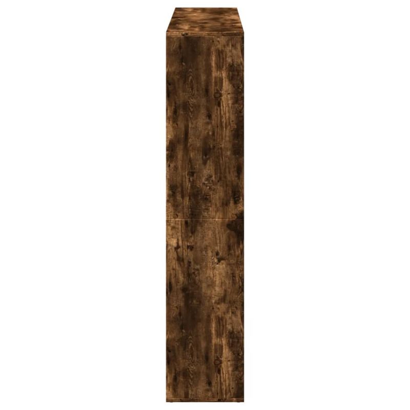 Casa si Gradina - Mobilier - Biblioteci si rafturi - Biblioteci - Biblioteca, stejar fumuriu, 137,5x29x137,5 cm, lemn prelucrat - Infinity.ro