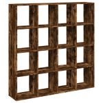 Casa si Gradina - Mobilier - Biblioteci si rafturi - Biblioteci - Biblioteca, stejar fumuriu, 137,5x29x137,5 cm, lemn prelucrat - Infinity.ro