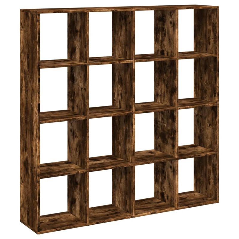 Casa si Gradina - Mobilier - Biblioteci si rafturi - Biblioteci - Biblioteca, stejar fumuriu, 137,5x29x137,5 cm, lemn prelucrat - Infinity.ro