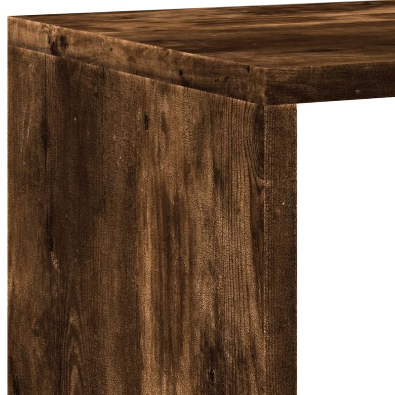 Casa si Gradina - Mobilier - Biblioteci si rafturi - Biblioteci - Biblioteca, stejar fumuriu, 137,5x29x137,5 cm, lemn prelucrat - Infinity.ro