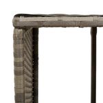 Casa si Gradina - Gradina si terasa - Piscine si accesorii - Accesorii piscine - Imprejmuire cada cu hidromasaj, gri, poliratan / lemn acacia - Infinity.ro