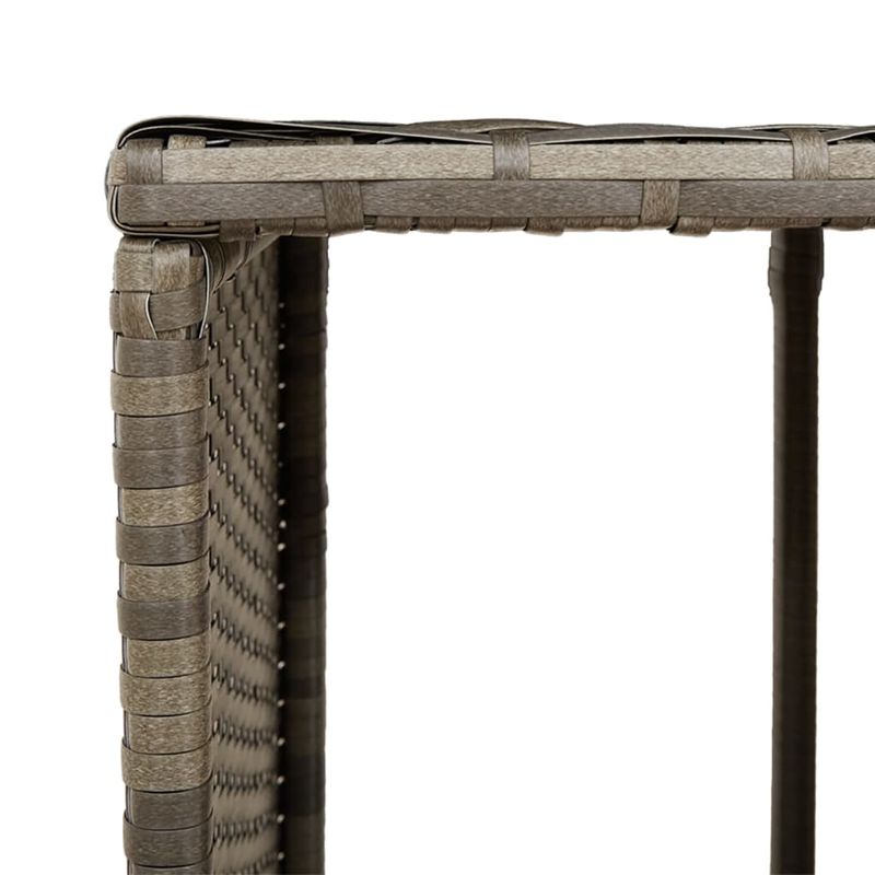 Casa si Gradina - Gradina si terasa - Piscine si accesorii - Accesorii piscine - Imprejmuire cada cu hidromasaj, gri, poliratan / lemn acacia - Infinity.ro