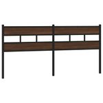 Casa si Gradina - Mobilier - Paturi si accesorii - Accesorii paturi - Tablie de pat, stejar maro, 180 cm, lemn prelucrat si otel - Infinity.ro