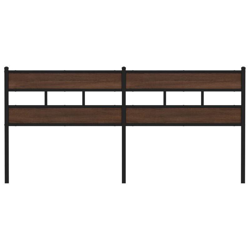 Casa si Gradina - Mobilier - Paturi si accesorii - Accesorii paturi - Tablie de pat, stejar maro, 180 cm, lemn prelucrat si otel - Infinity.ro